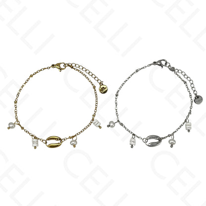 Pulseira de aço - búzio