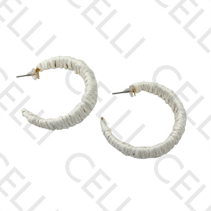 Brinco de Moda com palha/papel