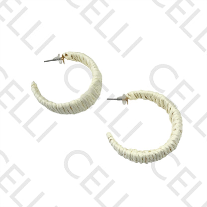 Brinco de Moda com palha/papel