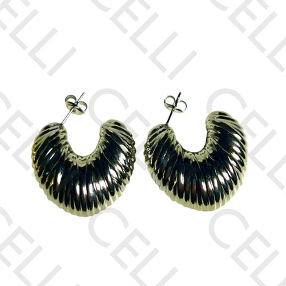 Pendiente de acero - concha