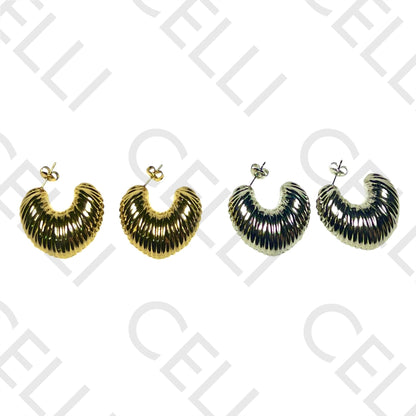 Pendiente de acero - concha