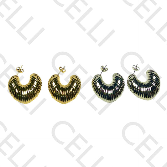 Pendiente de acero - concha