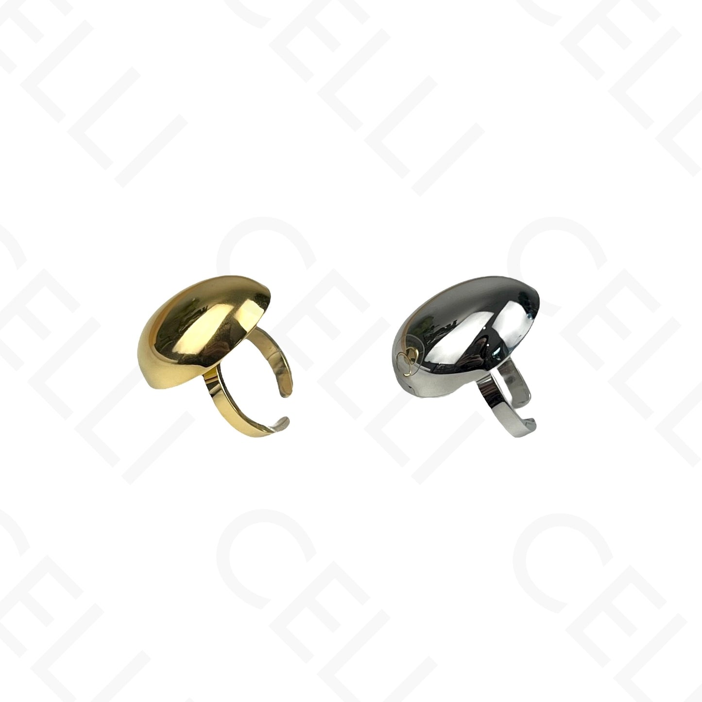 Anel de Aço Ajustável - amassado