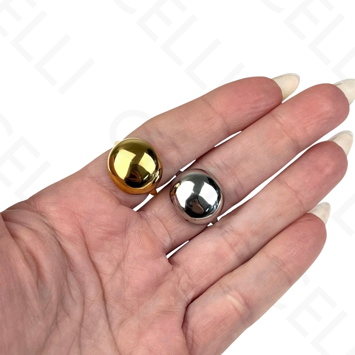 Anel de Aço Ajustável - amassado