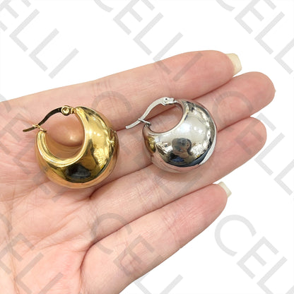 Brinco de Aço - bola lisa