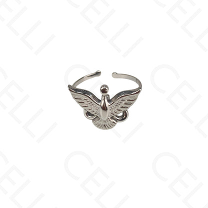 Adjustable Steel Ring - holy spirit