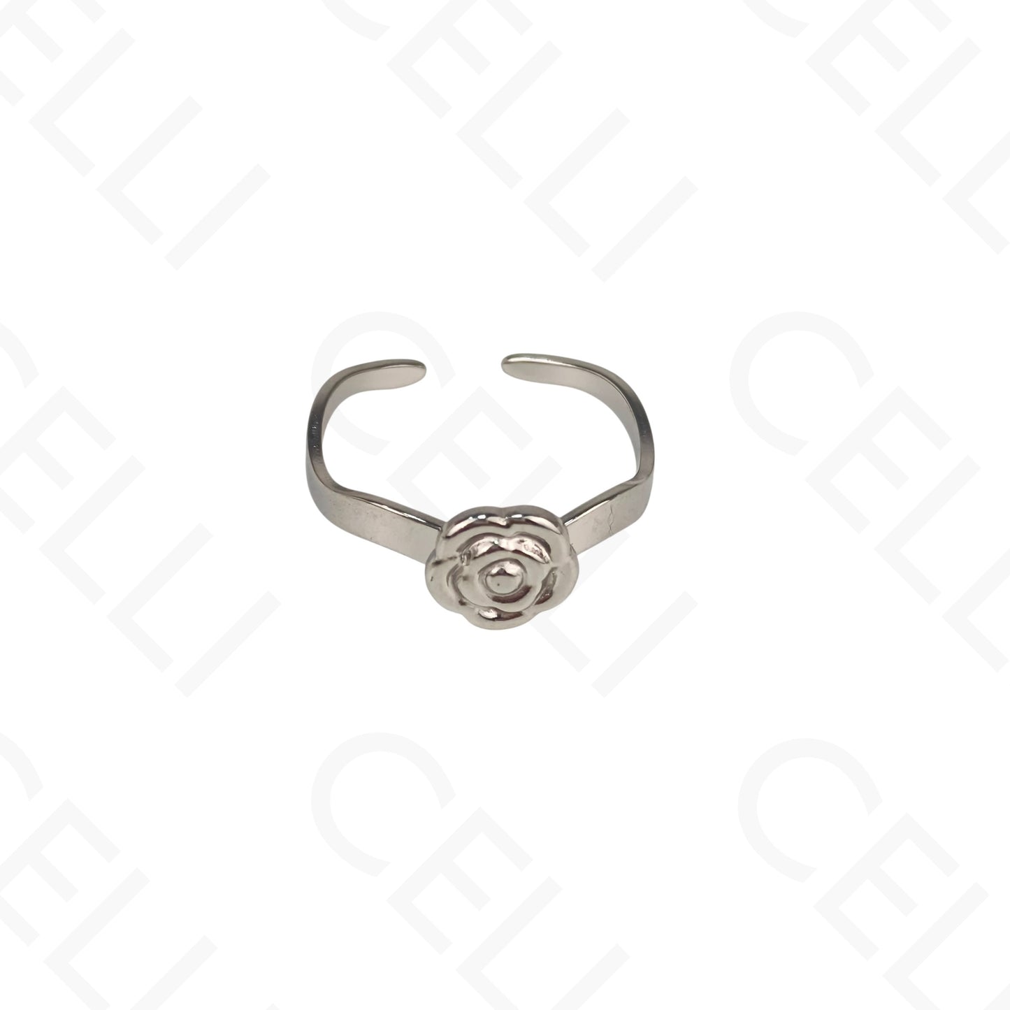 Anel de Aço Ajustável - rosa