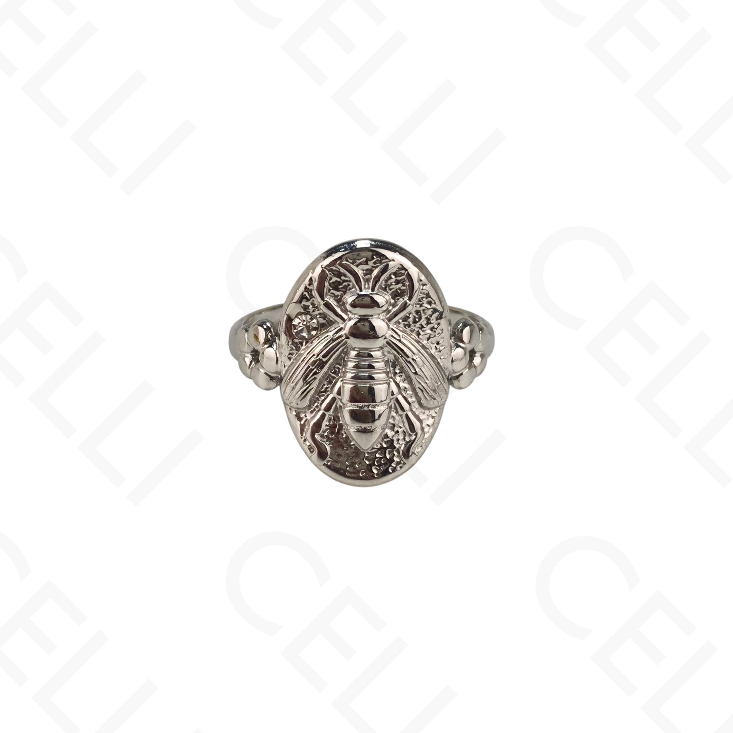 Anel de Aço Ajustável - abelha