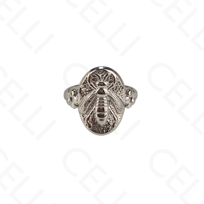 Anel de Aço Ajustável - abelha