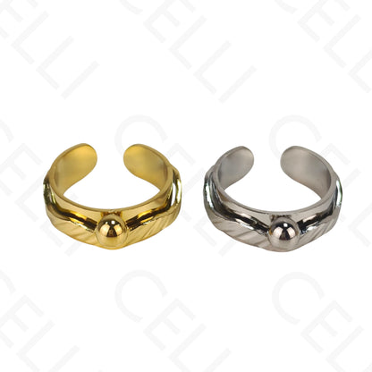 Anillo de Acero Ajustable - bola