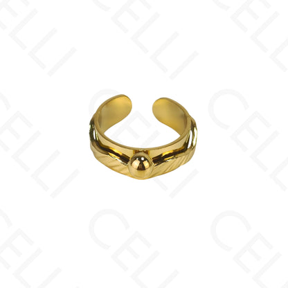Anillo de Acero Ajustable - bola
