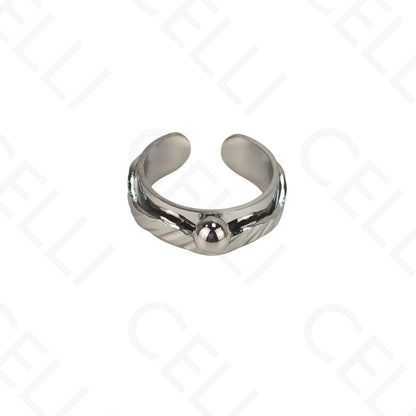 Anillo de Acero Ajustable - bola