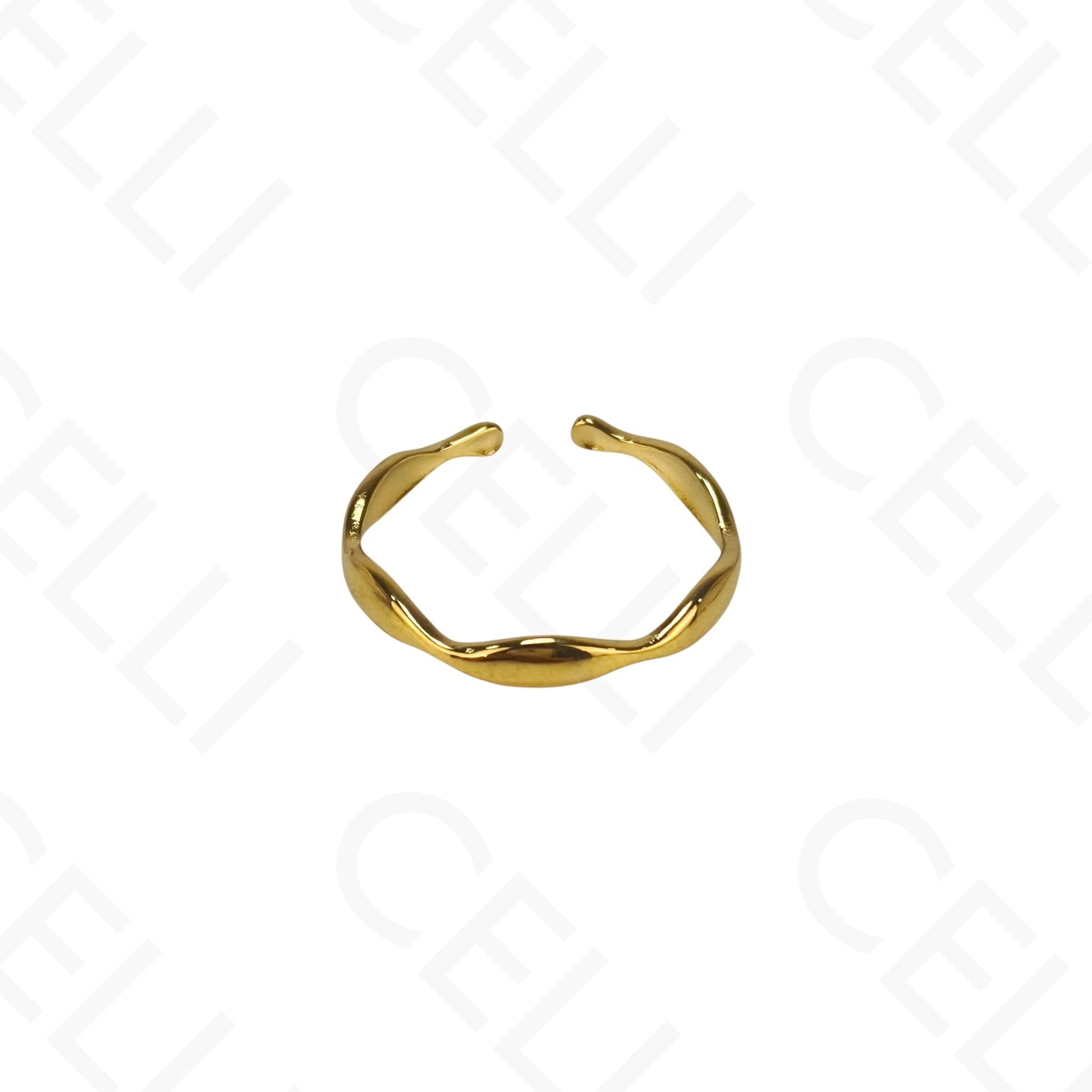 可调节钢戒 - 细环