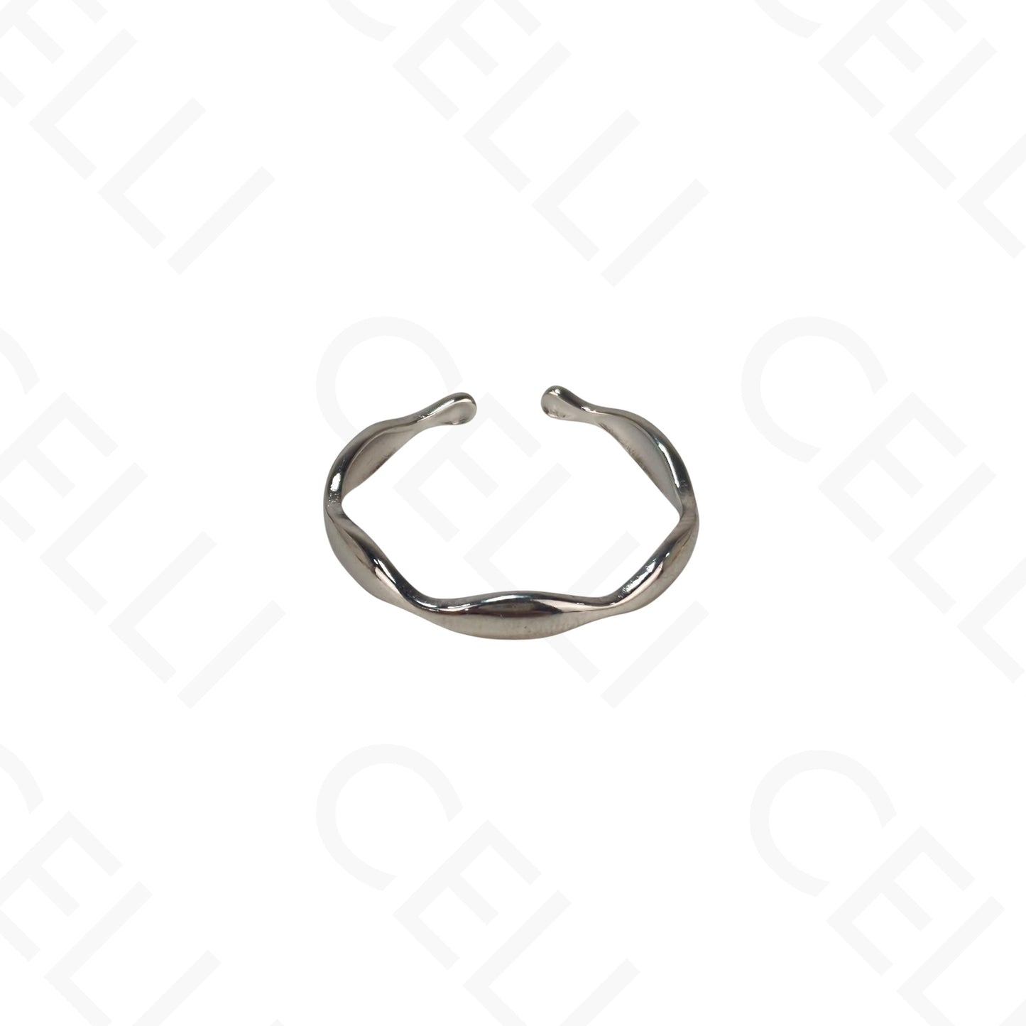 可调节钢戒 - 细环