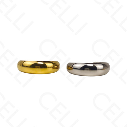 可调节钢戒 - 光滑圆润