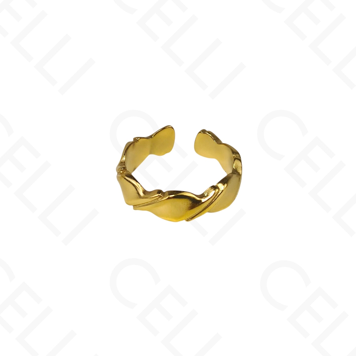 Anillo de Acero Ajustable - torcido