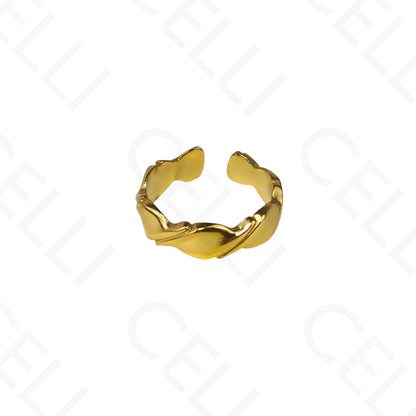 Anillo de Acero Ajustable - torcido