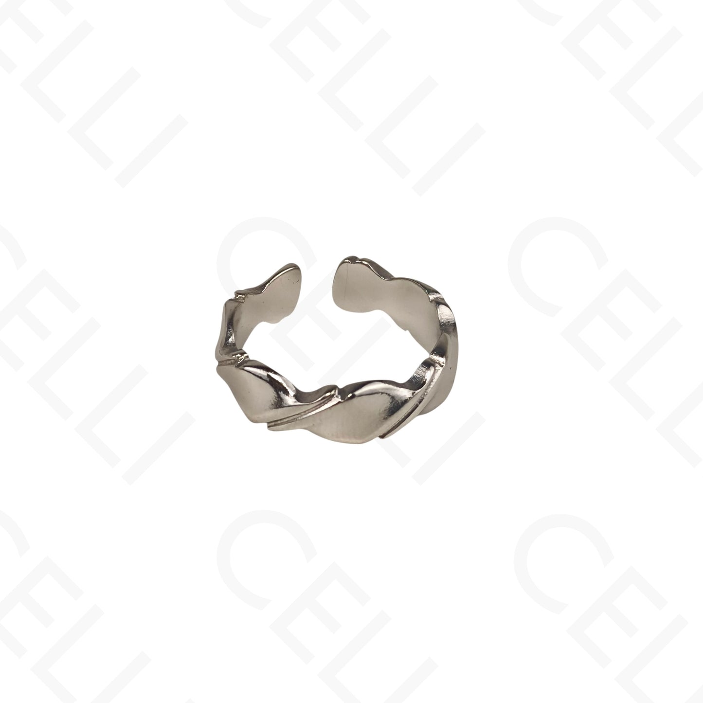 Anillo de Acero Ajustable - torcido