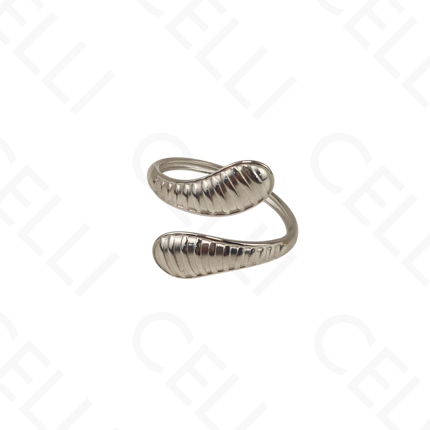 Anillo de Acero Ajustable - cobras trabajadas