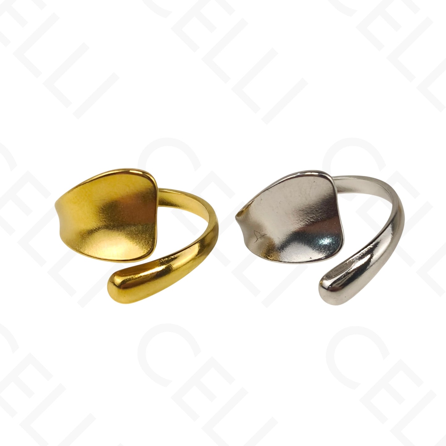 Anillo de Acero Ajustable - liso