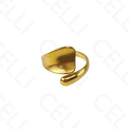 Anillo de Acero Ajustable - liso