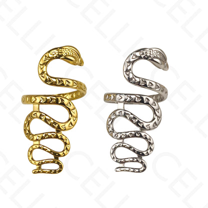 Anillo de Acero Ajustable - cobra grande