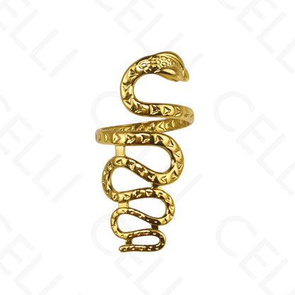 Anillo de Acero Ajustable - cobra grande