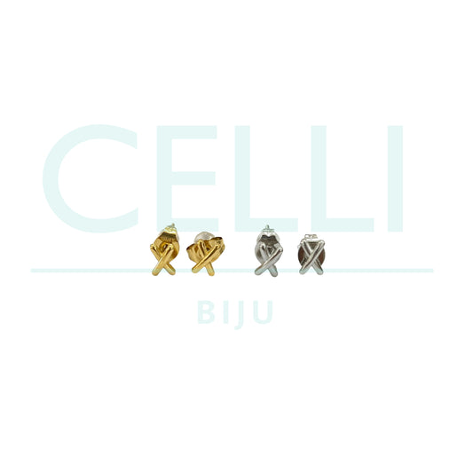 Brinco de Aço com medalhinha mini - X