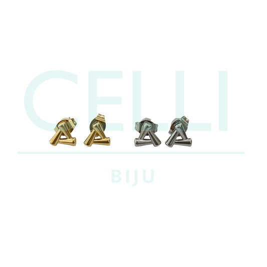 Brinco de Aço com medalhinha mini - triângulo