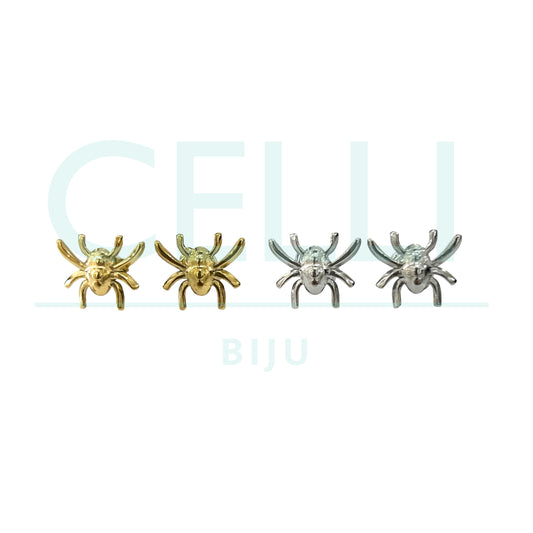 Brinco de Aço com medalhinha mini - aranha