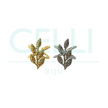 Steel Ring - leaves