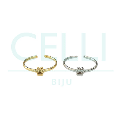Steel Ring - paw