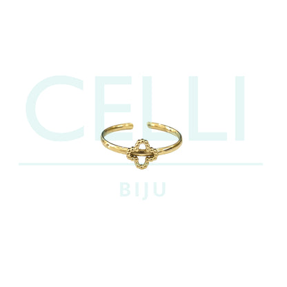 Steel Ring - Clover