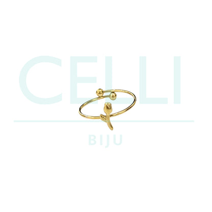Steel Ring - Tulip Flower