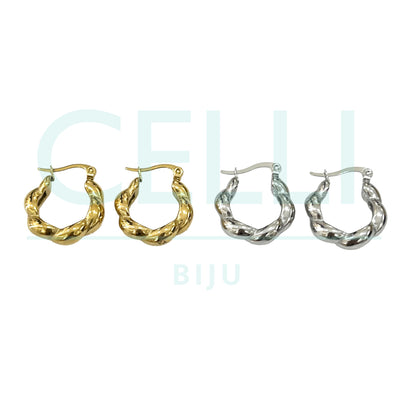 Brinco Argola de Aço - torcido