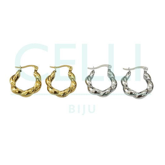 Brinco Argola de Aço - torcido