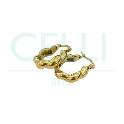 Brinco Argola de Aço - torcido