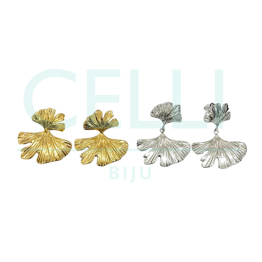 Brinco de Aço - folhas