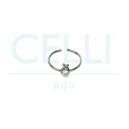 Steel Ring - Pearl