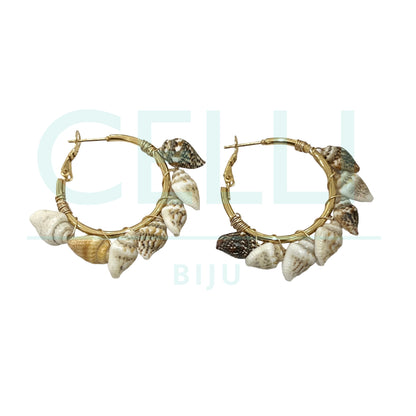 Pendiente Aro Acero - buzios