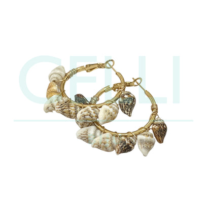 Pendiente Aro Acero - buzios