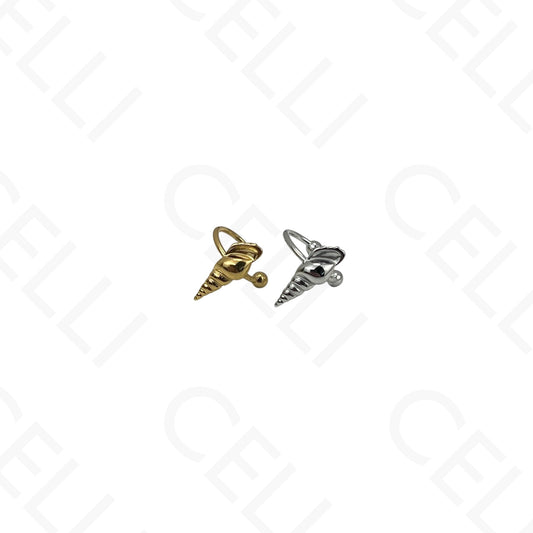 Earcuff de Aço - búzio