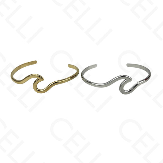 Bracelete de Aço - onda