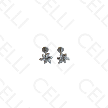 Piercing de Aço - flor