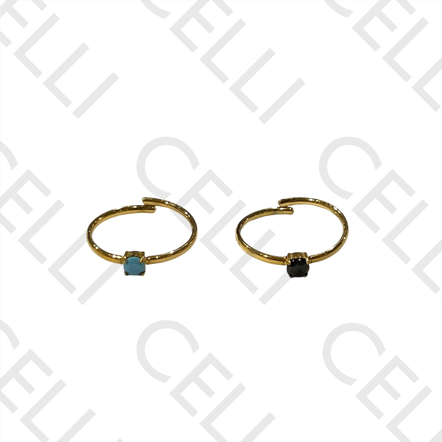 Steel Ring - with brilliant