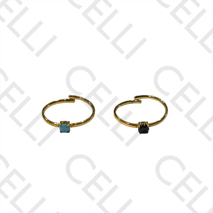 Steel Ring - with brilliant