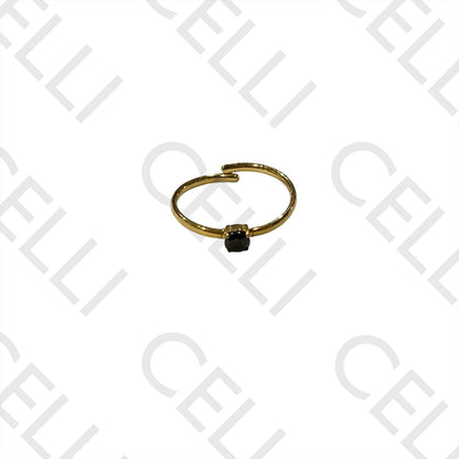 Steel Ring - with brilliant