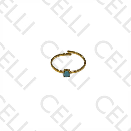 Steel Ring - with brilliant