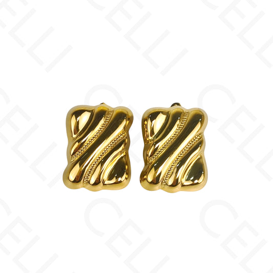 Brinco de aço - rectangular