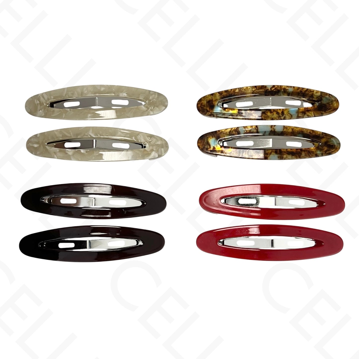 Gancho para el cabello - clip oval (2 und.)